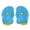 Lake Blue M, variant on 1 Pair Beginner Hand Paddles Swimming Fins with Strap Ergonomic Shape Ultralight Swim Training Children Diving Aid Tool