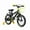 BLACK+YELLOW, variant on KANGDAR Kids Bike 12 Inch Children Bicycle with Training Wheels, Front Basket and Backrest, Yellow Sport Bike for Boys Girls Age 3-8