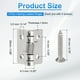 thumbnail image 2 of Bisagras de resorte Uxcell, bisagras de puerta de cierre automático de acero inoxidable pequeñas con tornillos para puerta de gabinete 1" 4, 2 of 6