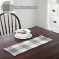thumbnail image 3 of VHC Brands Runner 8x24, Cotton Dining Room, Kitchen Table Runner, Country Farmhouse Style, Annie Buffalo Check, Ash Grey, 3 of 3