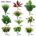 thumbnail image 7 of AcerichFad Artificial Plants for Outdoor, 24 Bundles Faux Greenery Fake Plastic Flowers with Stems for Outdoor Indoor Summer Patio Garden Porch Yard Home Decor, 7 of 7