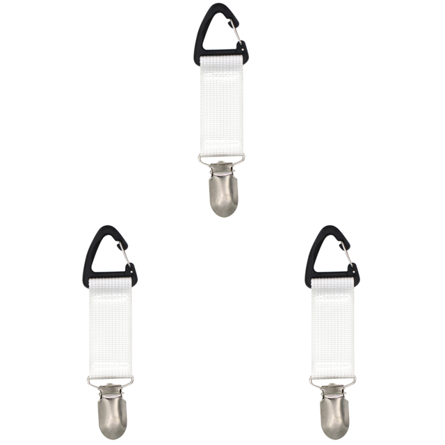 FLhrweasw Con Clip para Sombrero Lona portátil Con Clip para Guardar Sombreros para Viajes Al Aire Libre (blanco)