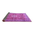 thumbnail image 2 of Ahgly Company Indoor Round Medallion Purple Traditional Area Rugs, 4' Round, 2 of 4