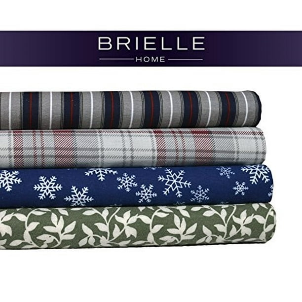 Brielle 4 5 Oz Flannel 100 Cotton Sheet Set Twin Ivy League Walmart Com Walmart Com