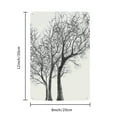 thumbnail image 2 of 1pc Abstract Black and White Tree Silhouette Iron Wall Art, 8x12 inch Forest Silhouette Metal Painting, Modern Home Decor, Minimalist Tree Branches Wall Hanging, 2 of 7
