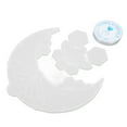 thumbnail image 1 of Molde de silicona para colgante de flor, molde de silicona para bricolaje, forma de abeja, luna, agujeros para colgar, moldes para hacer fundición con cuerda, 1 of 5