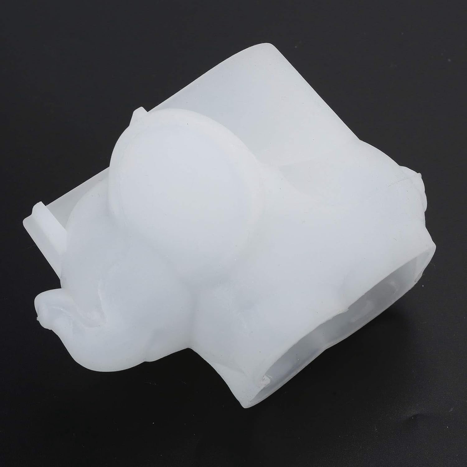 IULAVP Epoxy Mold, Elephant Shape Resin Mold Makeup Sponge Candle Holder Silicone Casting Mould DIY 3D Storage Decoration Ornament