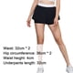 thumbnail image 2 of Hukapapa Pantalones cortos para correr de secado rápido para mujer con pantalones cortos de entrenamiento de tenis forrados de cintura alta, S,, 2 of 5