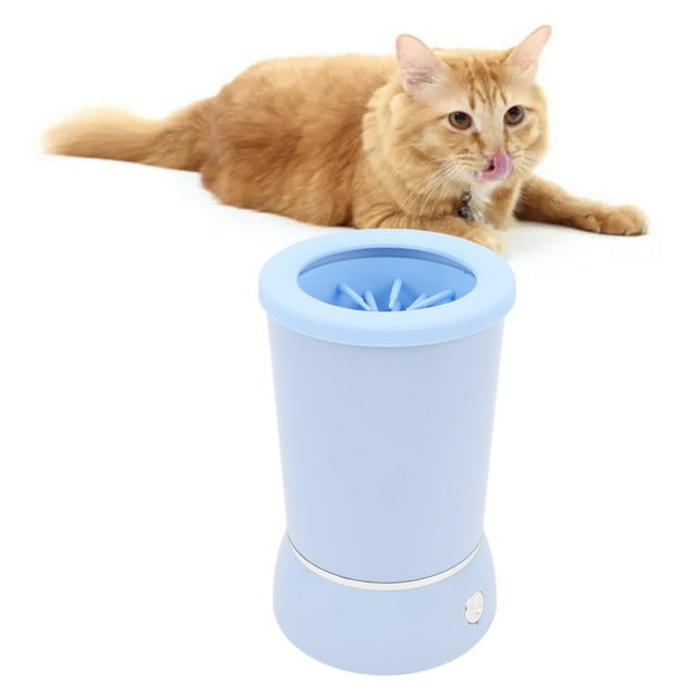 Automatic Dog Paws Cleaner, Rechargeable Portable Pet Paws Washer Cup with Soft Silicone Brush, Dog Foot Cleaning Machine, Silicone Bristle Pet Paws Cleaner Cup for Dog and Cat