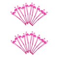 thumbnail image 1 of 20X Palillos de Swizzle Flamingo Accesoiros Cóctel Leche Café Revolvimiento Palos Fiesta Macarena Machacadores de café, 1 of 8