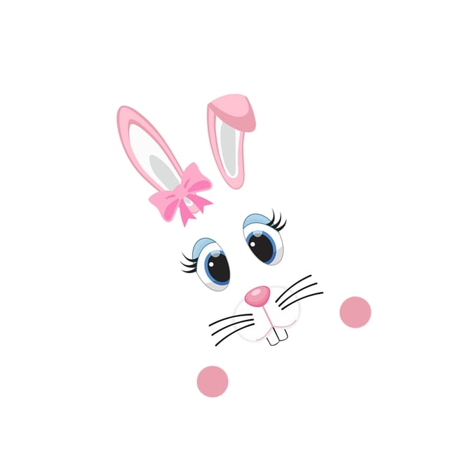 Advancent Etiqueta engomada del refrigerador del conejito de Pascua Calcomanías de vidrio de dibujos animados de la puerta del refrigerador de Kits de decoración para fiestas