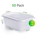thumbnail image 2 of Envases Prep Naturals para preparación de comidas, 50 unidades, 750 ml, sin BPA, 2 of 7