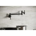 thumbnail image 5 of Elkay Avado Wall-Mount Pot Filler Faucet, Lever Handles, Black Stainless - LKAV4091BK, 5 of 7