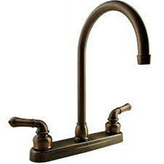 Dura Faucet DFTDF-PK330HC-ORB J-spout RV Kitchen Faucet - Oil Rubbed Bronze