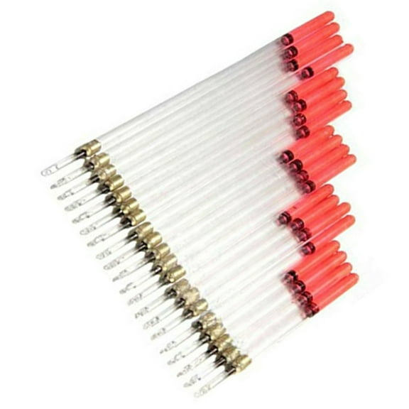 20 x Crystal Plastic Fishing Floats Part Unloaded Wagglers Bundle Match Fishing