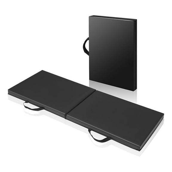 Foldable Mat Folding Mechanics Pad 1.5 inch Thick Foam Padding with Portable Carrying Handles for Garage, Picnicking, Gardening, Foam Sleeping Mat for Camping, Home Gym