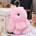 thumbnail image 3 of PENGXIANG Bunny Keychain Super Soft Faux Plush Lovely Rabbit Doll Plushies Backpack Decor Colored Stuffed Rabbit Pendant Children Doll Toy Birthday Gift, 3 of 8