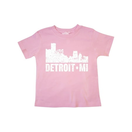 

Inktastic Detroit Skyline Grunge Gift Toddler Boy or Toddler Girl T-Shirt