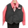 thumbnail image 2 of B-One Kids Boys' Formal Vest Suit Set, 4 Piece, Sizes 2T-14, 2 of 6