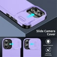 thumbnail image 3 of Case for iPhone 17 6.3-inch,Compatible with MagSafe, Built In Slide Camera Cover Heavy Duty ShockProof Protective Case,Purple,For iPhone 17, 3 of 9