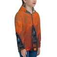 thumbnail image 5 of Kdxio Orange Net Fishing Boat Pattern Kids Boys Girls Zip Up Hoodie 3D Printed Hooded Sweatshirt Hoody Coat with Pocket 7-12 Y-Medium, 5 of 6