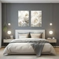 thumbnail image 4 of ZHONGYUTONG White Rose Canvas Wall Art Elegant Flowers Picture Prints Modern Artwork Home Decor For Living Room Bedroom Framed (24.00" x 36.00"), 4 of 6