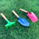thumbnail image 2 of Juego de herramientas de jardinería para niños, 6 piezas de herramientas de jardinería para niños de metal con mango de madera resistente, herramientas de jardinería seguras, juguete de caja de arena, 2 of 5