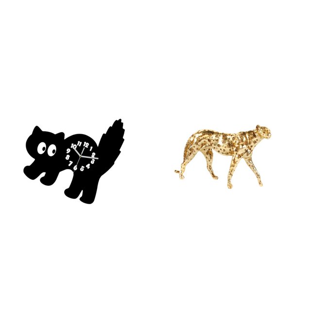 Reloj de pared acrílico y figura de dorado, adorno colgante decorativo para estudio, dormitorio, oficina, hogar de mesa.
