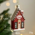 thumbnail image 5 of Pompotops Personalize Mini Plastic House Shaped Ornament, Christmas Special-shaped Ball Christmas Tree Pendant Christmas Decorations Car Decoration, 5 of 5