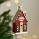 thumbnail image 5 of Special Christmas Tree Pendant, Ball Christmas Tree Decorations, Foldable LED String Lights, Festive Home Office Bedroom Decor, Metal Frame, Wooden Base, for Dorm, 5 of 9