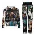 thumbnail image 2 of Twilight 2 Piece Outfits Hoodie Sweatsuits Set Sweatpants Long Sleeve Sweatshirt Matching Joggers Tracksuit Sets, 2 of 7