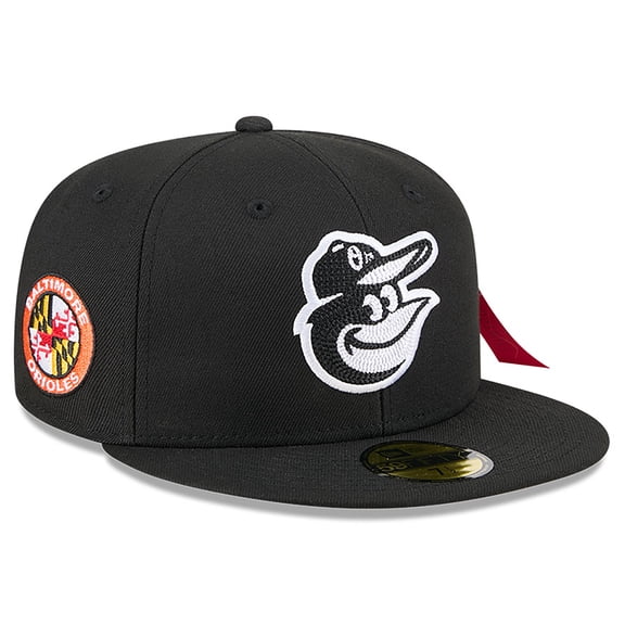 Men's New Era x Alpha Industries Black Baltimore Orioles 59FIFTY Fitted Hat