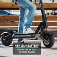 thumbnail image 6 of GOTRAX GX1 Adult Folding Electric Scooter with 600W Dual Motor, 300 lbs Max Weight, 3 Speed Max32Mph, Max 30Mile Range, 10"x3" Tires E-Scooter for Commuting and Outdoor Adventure, 6 of 14