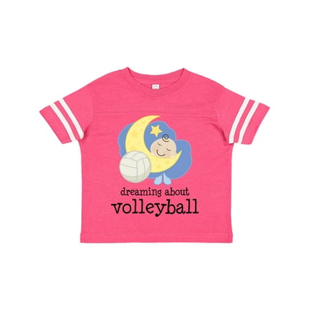 

Inktastic Dreaming About Volleyball Gift Toddler Boy or Toddler Girl T-Shirt