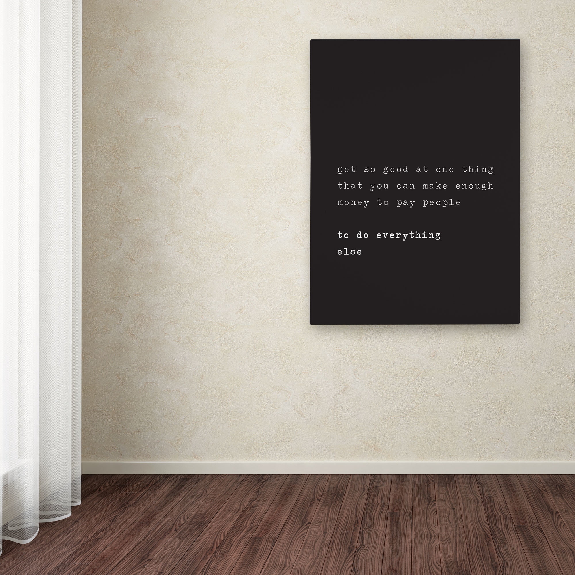 Trademark Fine Art "What's a Motto" Canvas Art by Megan Romo
