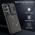 thumbnail image 4 of For Samsung Galaxy A56 5G A36 5G Case PC + TPU Shell with Slide Camera Phone Cover - Black, 4 of 5