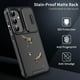 thumbnail image 4 of For Samsung Galaxy S24 FE Case PC + TPU Shell with Slide Camera Phone Cover - Black, 4 of 5