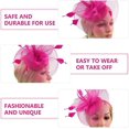 thumbnail image 5 of White Fascinator Fashion Headbands Fascinators Hat Flower Mesh Ribbons, 5 of 5