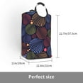 thumbnail image 3 of Bingfone Colorful Shells Laundry Hamper,Large Canvas Fabric Lightweight Storage Basket Toy Organizer Dirty Clothes Collapsible, 3 of 6