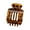 Yellow brown leopard, variant on lanema Stylish Square Hair Clip Compact Design Strong Hold Hair Styling Essential