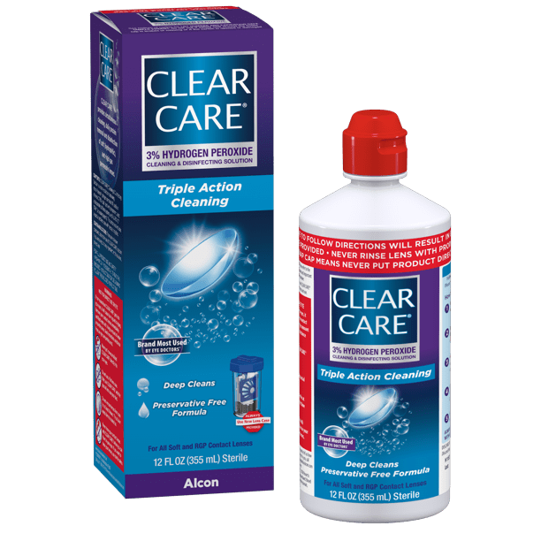 Clear Care Triple Action Cleaning, Clinically Proven 1 In Comfort No