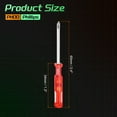 thumbnail image 2 of Uxcell 20pcs PH00 Mini Destornillador Phillips #00 2.6" Longitud Destornilladores 1.3" Acero al Carbono con Mango Ergonómico para Reparaciones de DIY, Rojo, 2 of 7