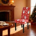 thumbnail image 3 of Christmas Stretch Chair Cover Washable Removable Dining Chair Cover Stretchy Polyester Festive Home Decoration for Kitchen Hotel, 3 of 6