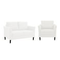 thumbnail image 5 of Naomi Home Claire Living Room Loveseat & Accent Chair, White, 5 of 6