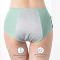 thumbnail image 5 of FINALGANG Girls Cartoon Prints High Waisted Briefs Kids Teen Breathable Stretchy Underwear For Casual Daily Wear Green M, 5 of 8