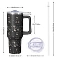 thumbnail image 2 of OBREWU Schnauzer Dog Tumbler with Handle and Lid,Schnauzer Dog 40oz Double Wall Vacuum Insulated Tumbler,Cups Gift for Women and Men, 2 of 7