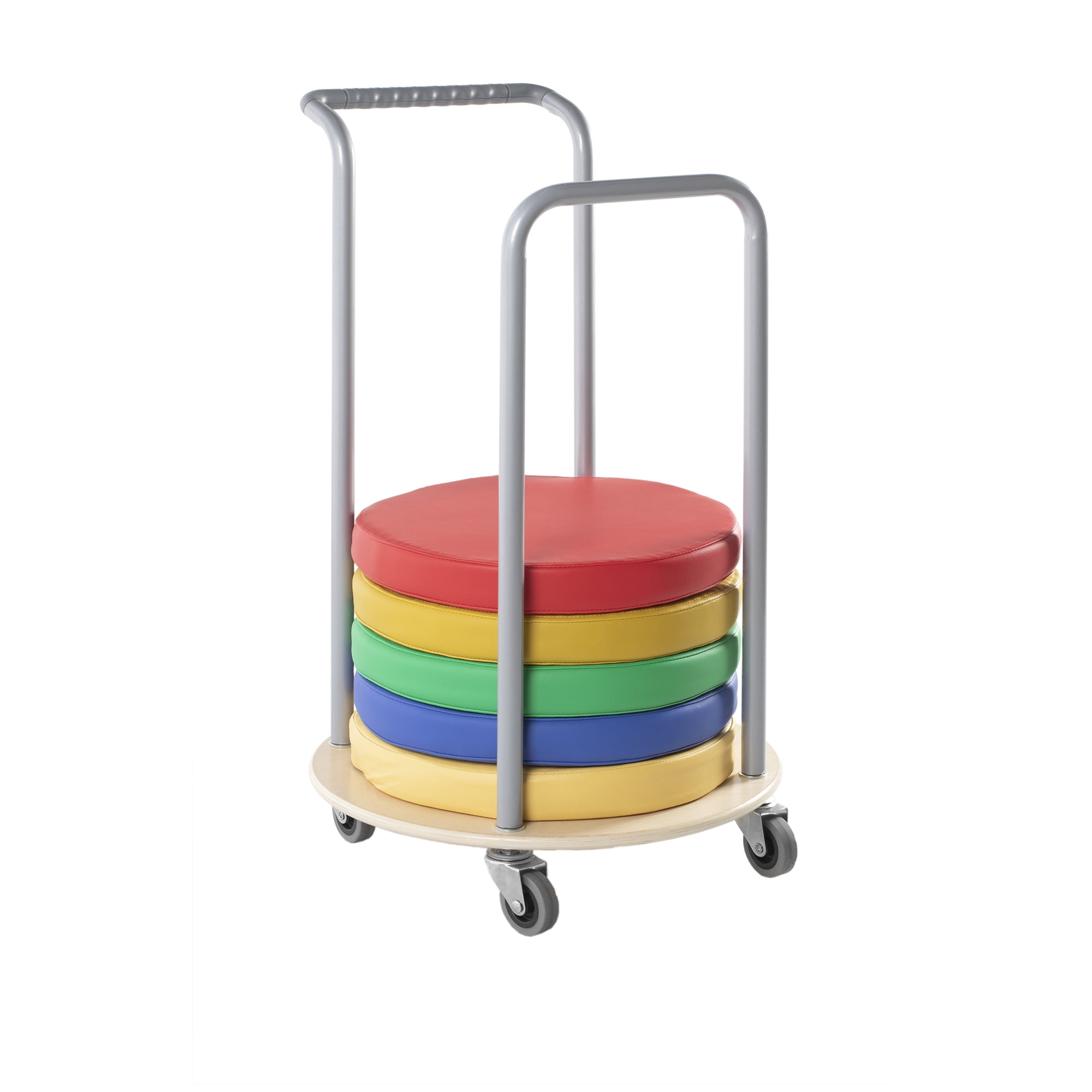 Guidecraft Storytime Cushion Storage 12 Cushions Storage Rolling Cart