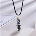 thumbnail image 4 of yingyy Wire Wrapped Charm Hanging Pendant Colorful Exquisite Crystal Crafting Necklace Keychains Earrings Accessories Green Gold 1Set, 4 of 6
