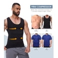 thumbnail image 4 of MANIFIQUE 2 Packs Gynecomastia Compression Shirts for Men - Sleeveless Slimming Undershirts Tummy Control Tank Top, 4 of 7