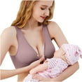 thumbnail image 2 of 2025 Clearance! Clothes under $5 asdoklhq Sports Bras for Women,Feeding Nursing Pregnant Maternity Bra Breastfeeding Underwear, 2 of 9